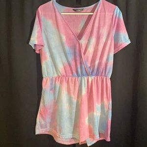 Cotten candy color romper